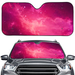 Purple Nebula Cloud Galaxy Space Print Car Windshield Sun Shade