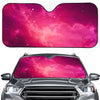 Purple Nebula Cloud Galaxy Space Print Car Windshield Sun Shade