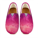 Purple Nebula Cloud Galaxy Space Print Casual Shoes