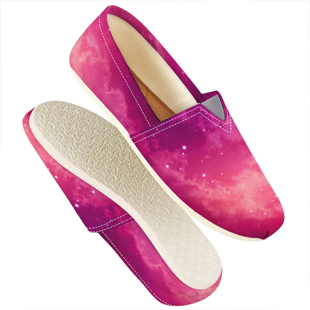 Purple Nebula Cloud Galaxy Space Print Casual Shoes