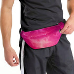 Purple Nebula Cloud Galaxy Space Print Fanny Pack