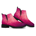 Purple Nebula Cloud Galaxy Space Print Flat Ankle Boots