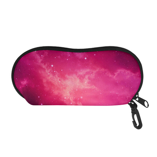 Purple Nebula Cloud Galaxy Space Print Glasses Case