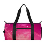 Purple Nebula Cloud Galaxy Space Print Gym Bag