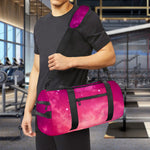 Purple Nebula Cloud Galaxy Space Print Gym Bag