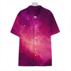 Purple Nebula Cloud Galaxy Space Print Hawaiian Shirt