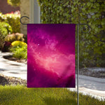 Purple Nebula Cloud Galaxy Space Print House Flag