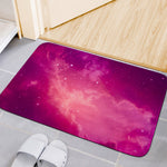 Purple Nebula Cloud Galaxy Space Print Indoor Door Mat
