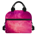 Purple Nebula Cloud Galaxy Space Print Insulated Lunch Bag