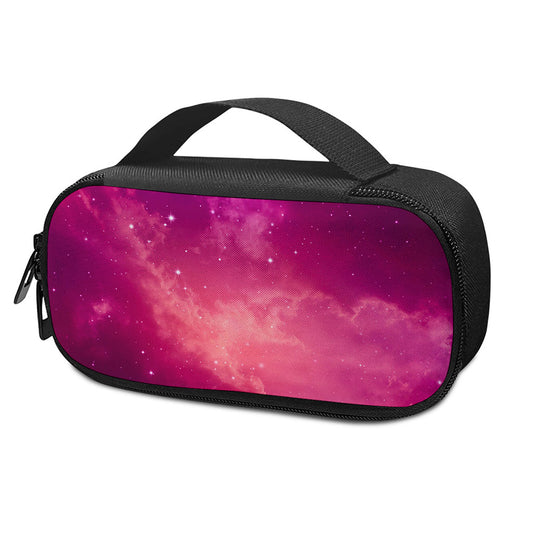 Purple Nebula Cloud Galaxy Space Print Insulin Cooler Travel Case