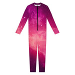 Purple Nebula Cloud Galaxy Space Print Jumpsuit