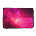 Purple Nebula Cloud Galaxy Space Print Kitchen Mat