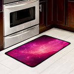 Purple Nebula Cloud Galaxy Space Print Kitchen Mat