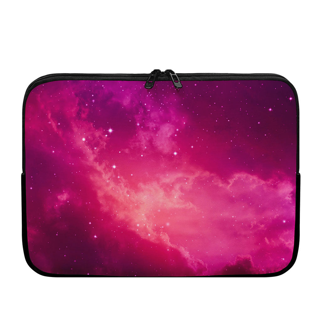 Purple Nebula Cloud Galaxy Space Print Laptop Sleeve