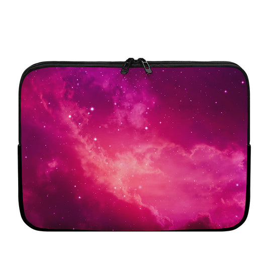 Purple Nebula Cloud Galaxy Space Print Laptop Sleeve