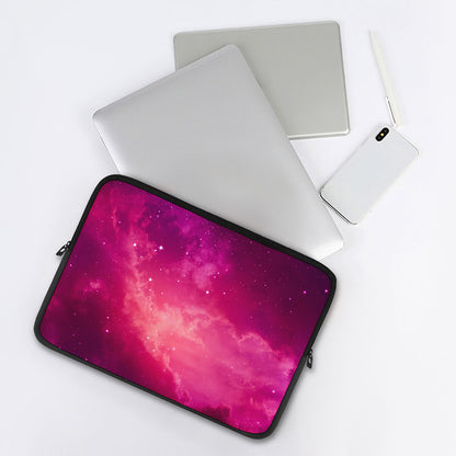 Purple Nebula Cloud Galaxy Space Print Laptop Sleeve