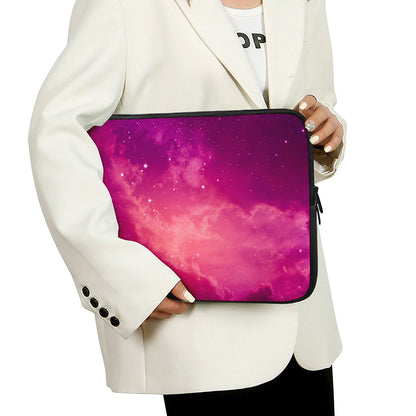 Purple Nebula Cloud Galaxy Space Print Laptop Sleeve