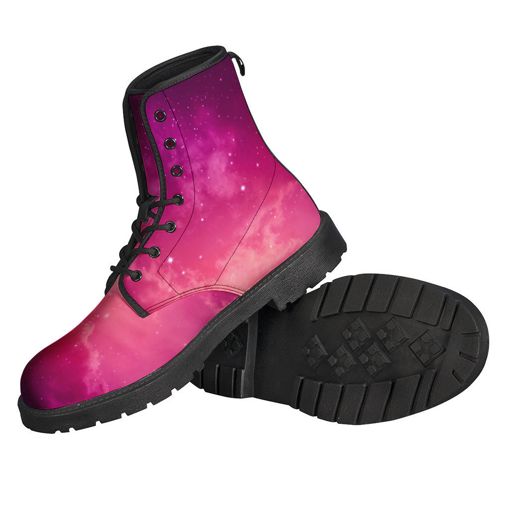 Purple Nebula Cloud Galaxy Space Print Backpack