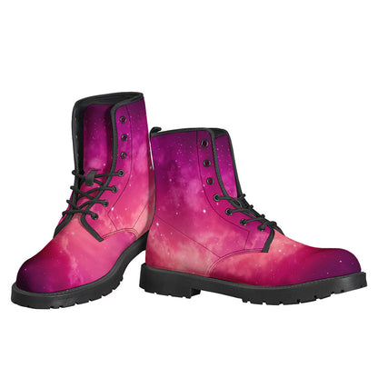 Purple Nebula Cloud Galaxy Space Print Backpack