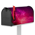 Purple Nebula Cloud Galaxy Space Print Mailbox Cover