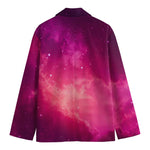 Purple Nebula Cloud Galaxy Space Print Men's Blazer