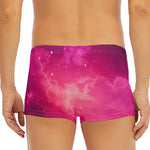 Purple Nebula Cloud Galaxy Space Print Men's Short Boxer Briefs