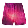 Purple Nebula Cloud Galaxy Space Print Men's Swim Trunks