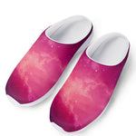 Purple Nebula Cloud Galaxy Space Print Mesh Casual Shoes