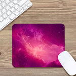 Purple Nebula Cloud Galaxy Space Print Mouse Pad