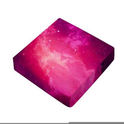 Purple Nebula Cloud Galaxy Space Print Outdoor Seat Cushion Cover