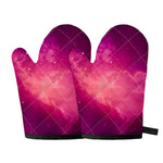 Purple Nebula Cloud Galaxy Space Print Oven Mitts