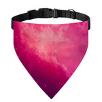 Purple Nebula Cloud Galaxy Space Print Over The Collar Dog Bandana