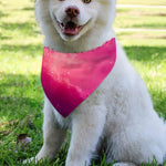 Purple Nebula Cloud Galaxy Space Print Over The Collar Dog Bandana