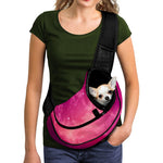 Purple Nebula Cloud Galaxy Space Print Pet Sling Carrier