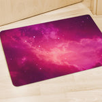 Purple Nebula Cloud Galaxy Space Print Polyester Doormat