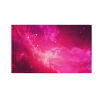 Purple Nebula Cloud Galaxy Space Print Polyester Flag