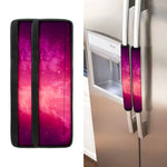 Purple Nebula Cloud Galaxy Space Print Refrigerator Handle Covers