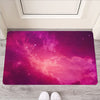 Purple Nebula Cloud Galaxy Space Print Rubber Doormat