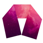 Purple Nebula Cloud Galaxy Space Print Scarf