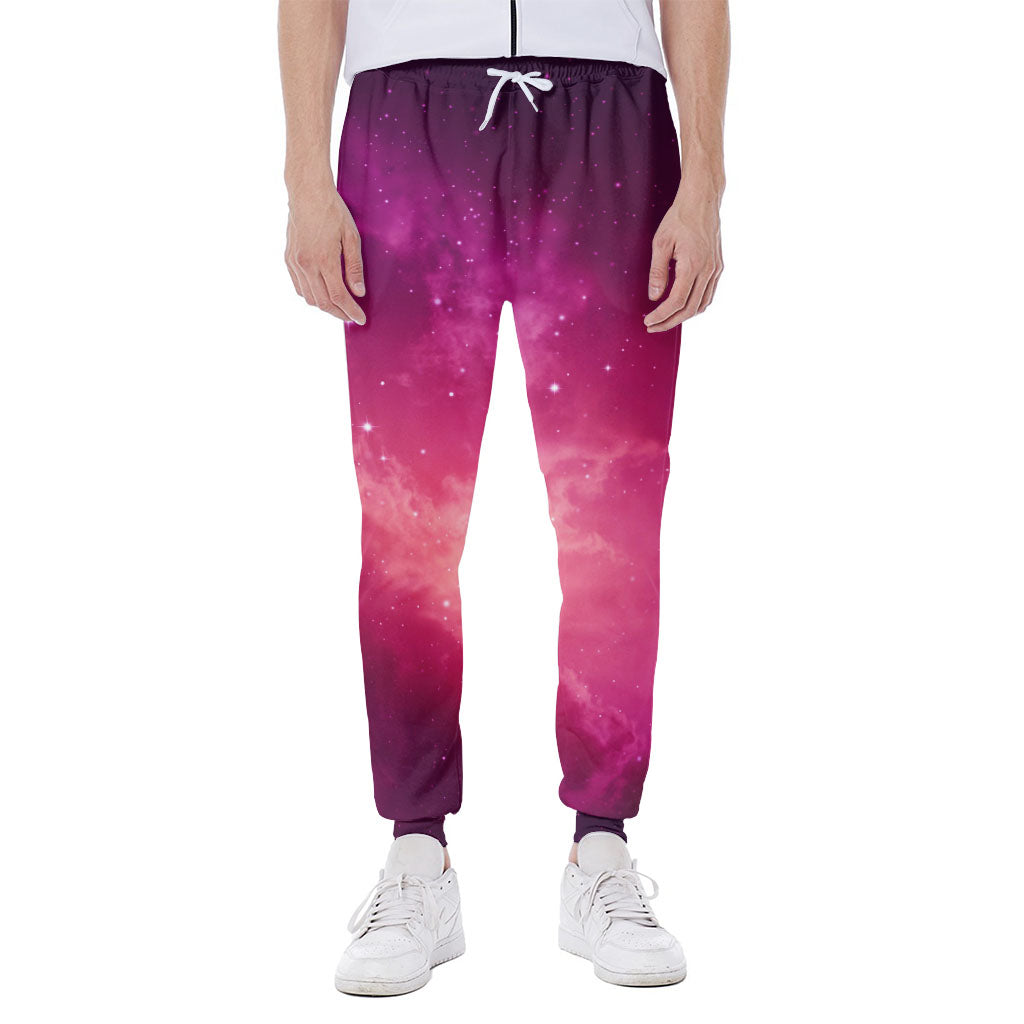 Purple Nebula Cloud Galaxy Space Print Scuba Joggers