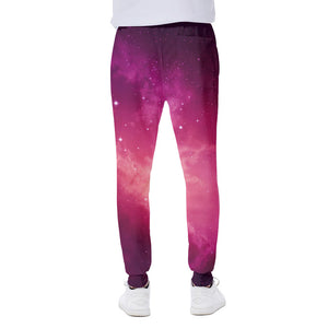 Purple Nebula Cloud Galaxy Space Print Scuba Joggers