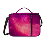 Purple Nebula Cloud Galaxy Space Print Shoulder Strap Bible Bag