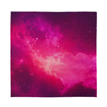 Purple Nebula Cloud Galaxy Space Print Silk Bandana