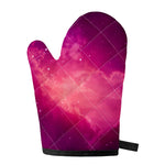 Purple Nebula Cloud Galaxy Space Print Single Oven Mitt