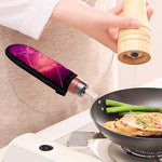 Purple Nebula Cloud Galaxy Space Print Skillet Handle Cover