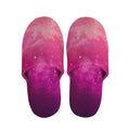 Purple Nebula Cloud Galaxy Space Print Slippers