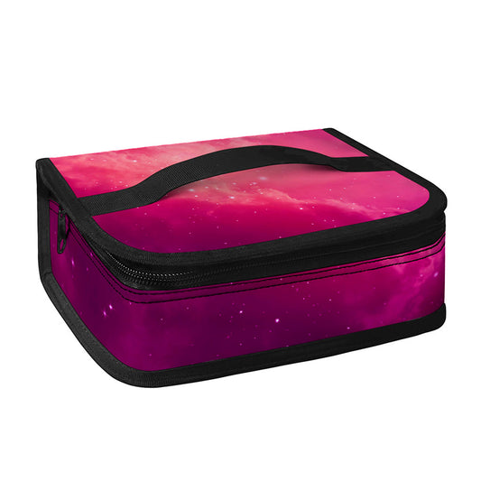 Purple Nebula Cloud Galaxy Space Print Small Lunch Bag
