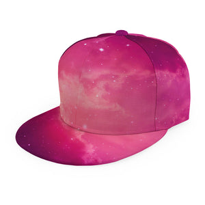 Purple Nebula Cloud Galaxy Space Print Snapback Cap