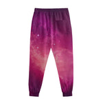 Purple Nebula Cloud Galaxy Space Print Sweatpants