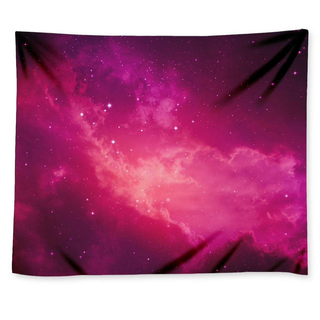 Purple Nebula Cloud Galaxy Space Print Tapestry